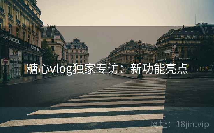 糖心vlog独家专访：新功能亮点